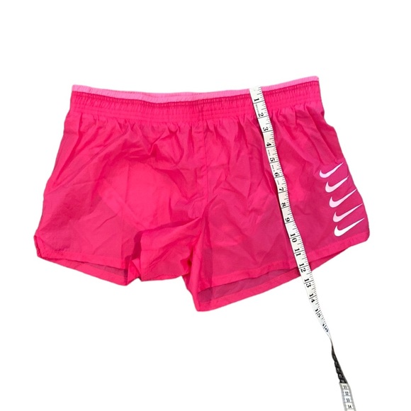 NIKE Swoosh Shorts Run Pink Brief-Lined RunninG (DJ0927-607)  Women’s Size Large - Picture 6 of 8